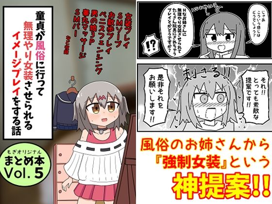 [同人]「童貞が風俗に行って無理やり女装させられるイメージプレイをする話 まとめ本Vol.5」(もぎた屋)