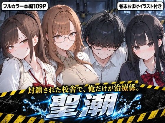 聖潮（せいちょう）―潮を飲まなきゃ死ぬ世界で、非モテの俺が封鎖校舎の女3人を吹かせて救う3日間―｜かわいいラボ｜同人誌